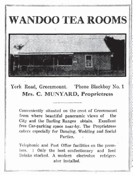 1931-10-08 Wandoo tea rooms Greenmount - full text