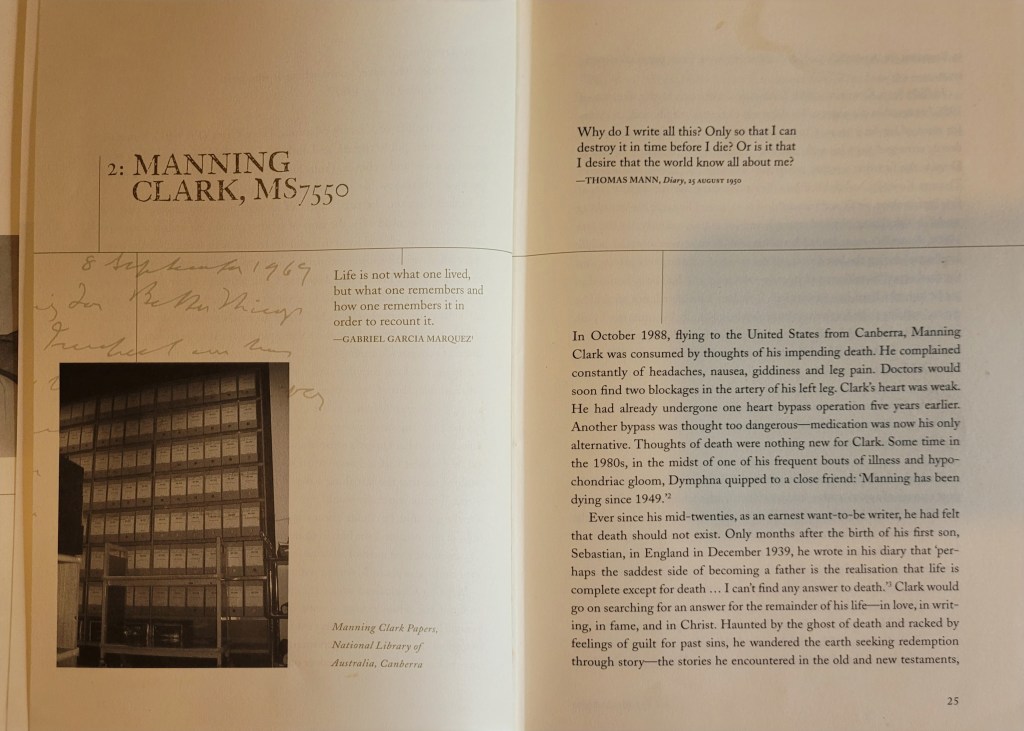 Two page spread of the book.