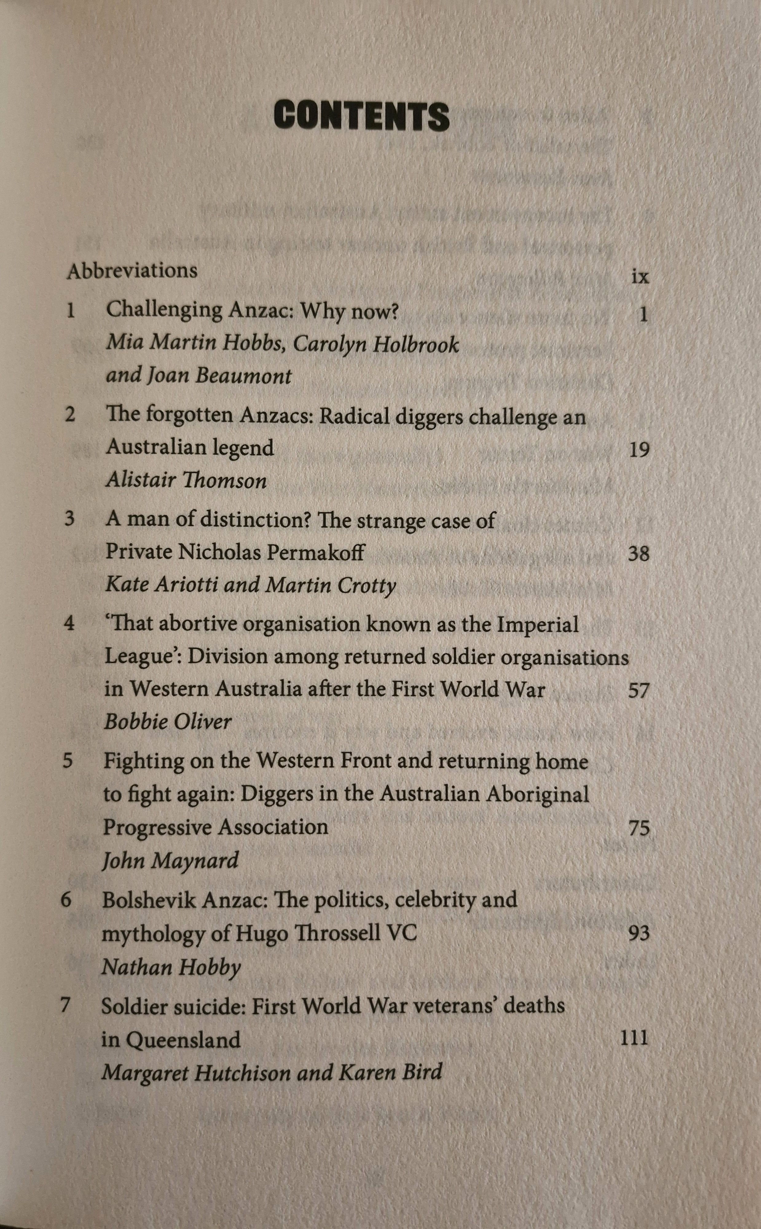 Contents page 1